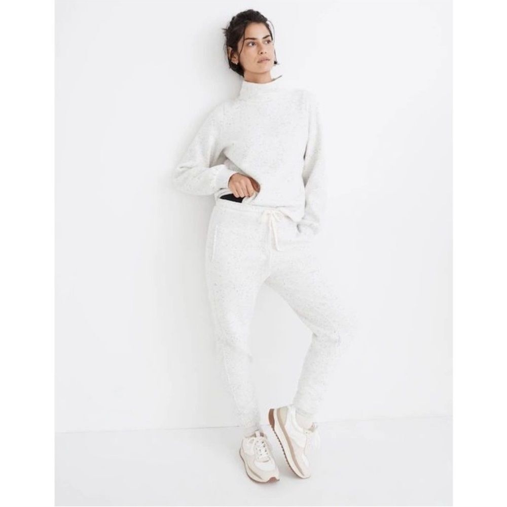 Madewell MWL Sweatpants Small Betterterry Jogger Heather Donegal Mist Organic